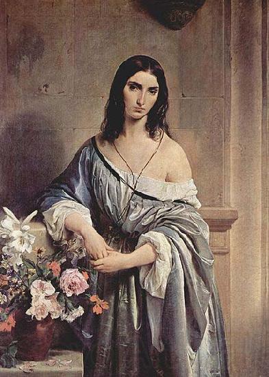 Francesco Hayez Melancholischer Gedanke France oil painting art